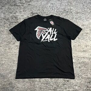 NWT Atlanta Falcons T Shirt Fanatics Mens Large Black NFL Short Sleeve